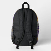 Washington Purple & Gold Camo Printed Bedruckter Rucksack (Rückseite)