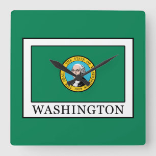 Washington Quadratische Wanduhr