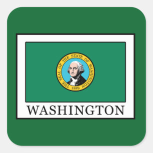 Washington Quadratischer Aufkleber