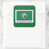 Washington Quadratischer Aufkleber (Tasche)