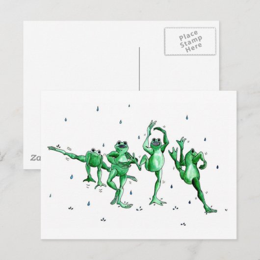 Washington Rain Dance Postkarte (Vorne/Hinten)