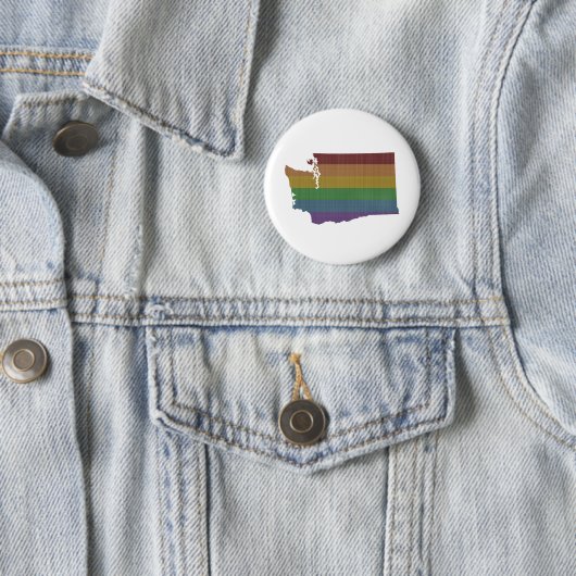 Washington Rainbow Gay Pride Button (Beispiel)