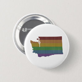 Washington Rainbow Gay Pride Button