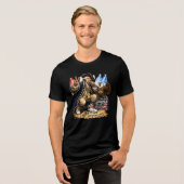 Washington Rapper Hip Hop 4. Juli Tri-Blend Shirt (Vorderseite voll)