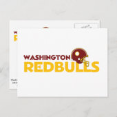 Washington Redbulls Postcard Postkarte (Vorne/Hinten)