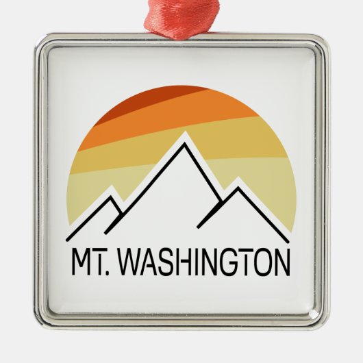Washington Retro Ornament Aus Metall (Vorne)