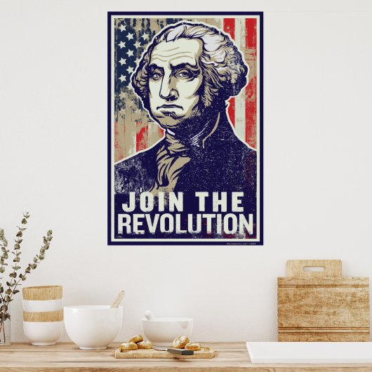 Washington Revolution Poster (Küche)