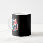 Washington Riding Shark Funny 4. Juli American Fl Kaffeetasse (Vorderseite Links)