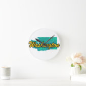 Washington Runde Wanduhr (Zuhause)