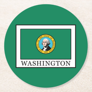 Washington Runder Pappuntersetzer