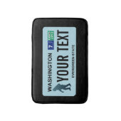 Washington Sasquatch License Plate Badematte (Vorderseite Vertikal)