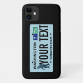 Washington Sasquatch License Plate Case-Mate iPhone Hülle (Rückseite)