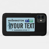 Washington Sasquatch License Plate Case-Mate iPhone Hülle (Rückseite (Horizontal))