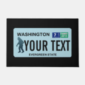 Washington Sasquatch License Plate Fußmatte (Vorderseite)