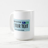 Washington Sasquatch License Plate Kaffeetasse (Vorderseite Links)