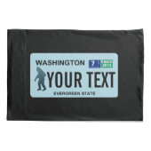 Washington Sasquatch License Plate Kissenbezug (Rückseite)