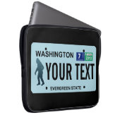 Washington Sasquatch License Plate Laptopschutzhülle (Vorne Rechts)