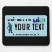 Washington Sasquatch License Plate Mousepad (Vorne)