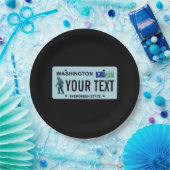 Washington Sasquatch License Plate Pappteller (Party)