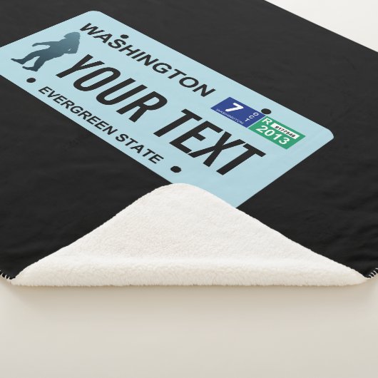 Washington Sasquatch License Plate Sherpadecke (3/4)