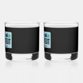 Washington Sasquatch License Plate Whiskyglas (Links)