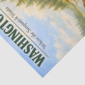 Washington Sasquatch Sommerkanu Seidenpapier (Ausschnitt)