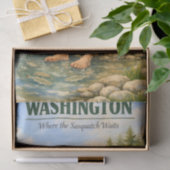 Washington Sasquatch Sommerkanu Seidenpapier (Geschenk)