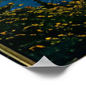 Washington Seattle Skyline Berg Wasserfront Poster (Ecke)
