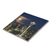 Washington, Seattle, Skyline nachts ab Kerry 1 Fliese (Seite)