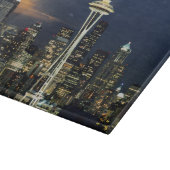 Washington, Seattle, Skyline nachts ab Kerry 1 Schneidebrett (Ecke)