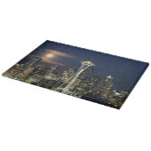 Washington, Seattle, Skyline nachts ab Kerry 1 Schneidebrett (Ecke)