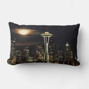 Washington, Seattle, Skyline nachts ab Kerry 2 Lendenkissen