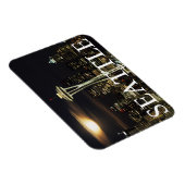 Washington, Seattle, Skyline nachts ab Kerry 2 Magnet (Rechte Seite)