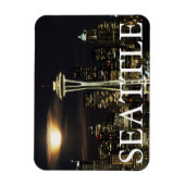 Washington, Seattle, Skyline nachts ab Kerry 2 Magnet (Vertikal)