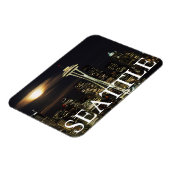 Washington, Seattle, Skyline nachts ab Kerry 2 Magnet (Linke Seite)