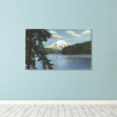 Washington - Sicht auf den Berg St. Leinwanddruck (Insitu (Holzboden))