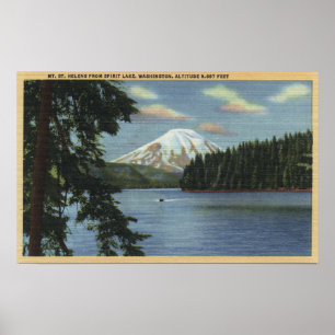 Washington - Sicht auf den Berg St. Poster