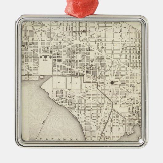 Washington Silbernes Ornament (Vorne)