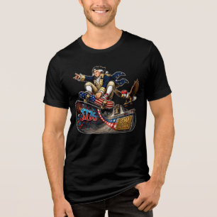 Washington Skateboarding zum 4. Juli Tri-Blend Shirt
