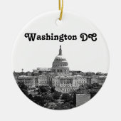 Washington Skyline Etched Keramikornament (Vorne)