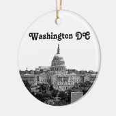Washington Skyline Etched Keramikornament (Links)