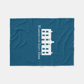 Washington Slept Here Fleece Blanket (Vorderseite (Horizontal))