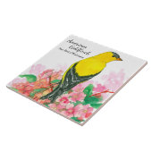 Washington Souvenir American Goldfinch Yellow Fliese (Seite)