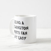 Washington-Sportfan zu sein Kaffeetasse (Vorderseite Links)