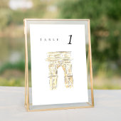 Washington Sq Park New York Wedding Tischnummer