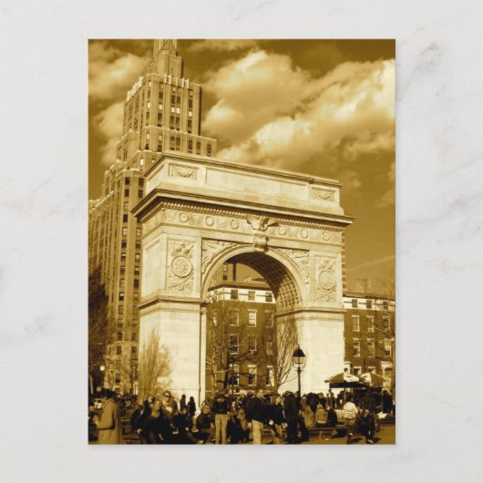 Washington Square Arch Postkarte (Vorderseite)