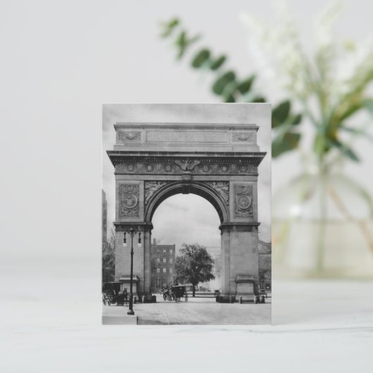 Washington Square Arch Postkarte (Stehend Vorderseite)