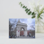 Washington Square Arch Postkarte (Stehend Vorderseite)