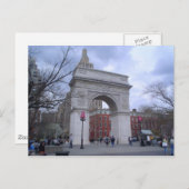 Washington Square Arch Postkarte (Vorne/Hinten)