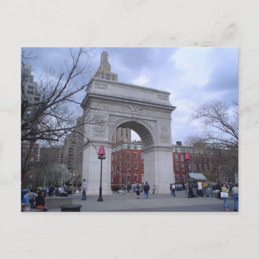 Washington Square Arch Postkarte (Vorderseite)